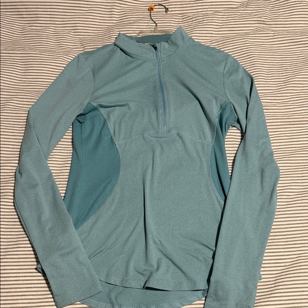 Spider Light Blue Quarter-Zip Active Top